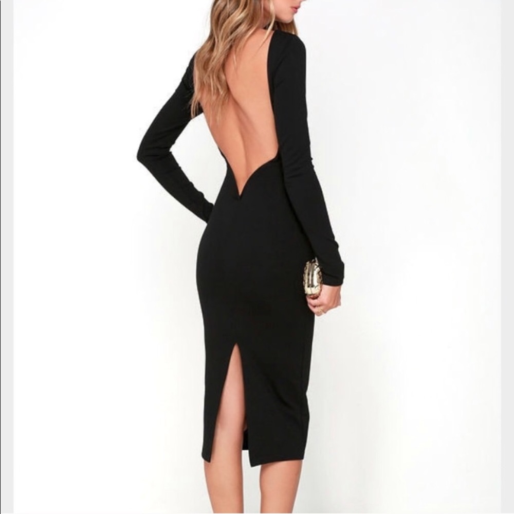 Va Va Voom Black Backless dress